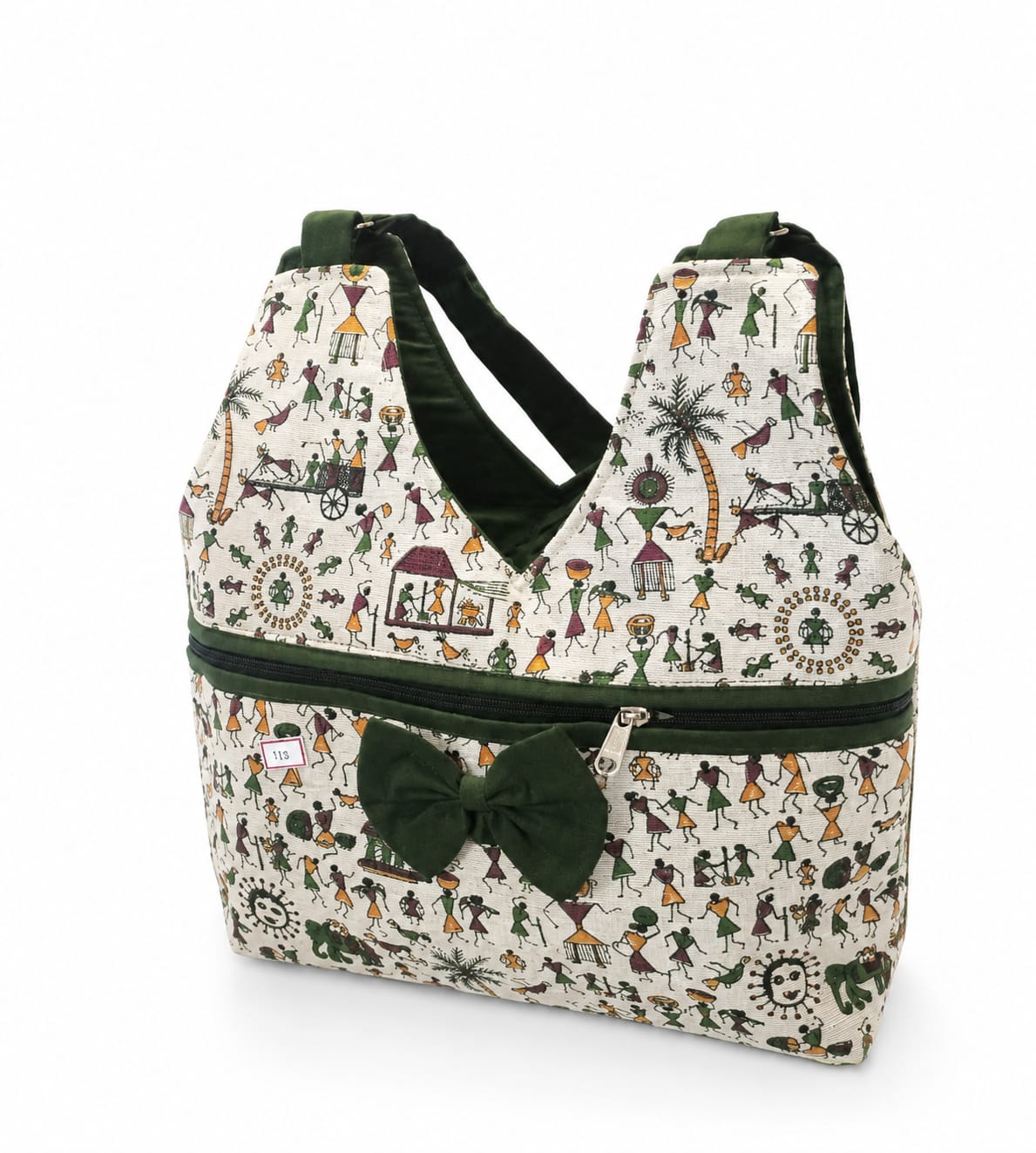 warli art printed shoulder bag image 4