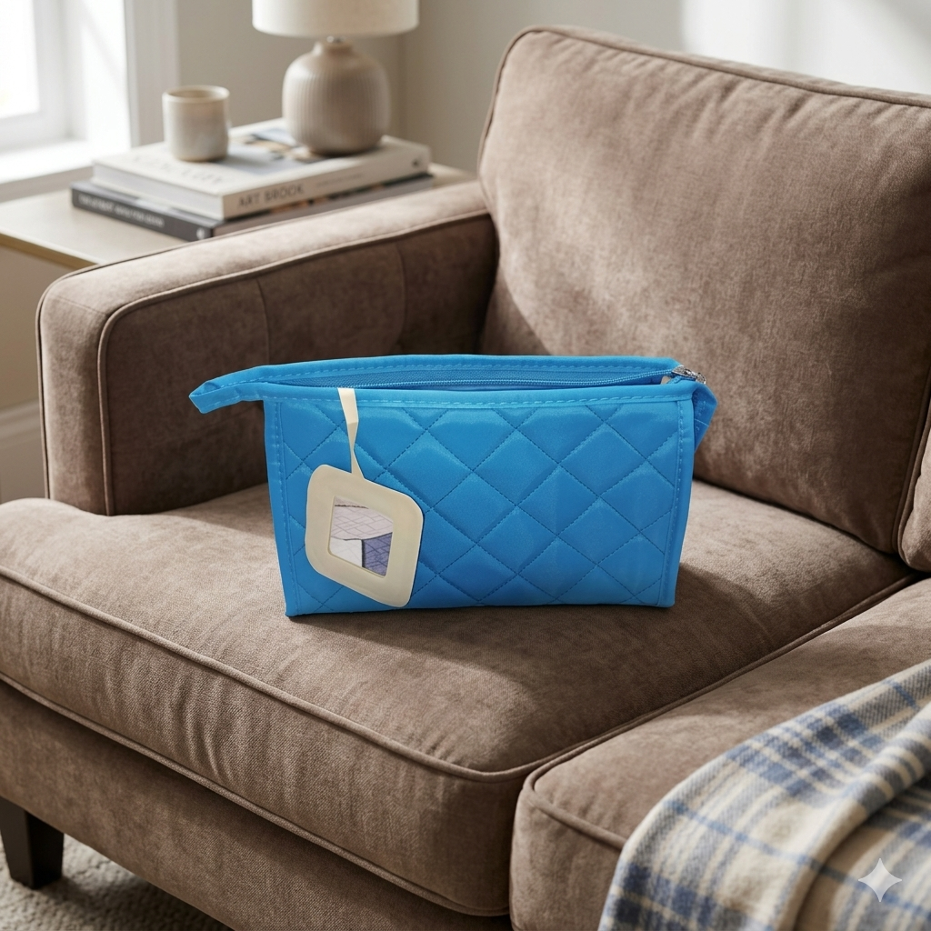 sky blue women hand bag image 1