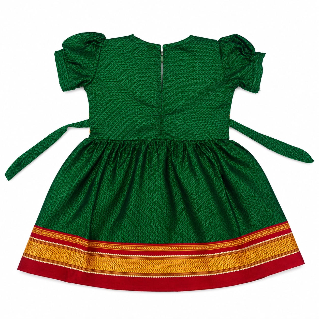 green girl frock image 2